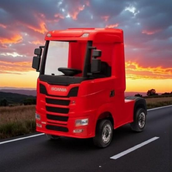 صورة شاحنة سحب سكينيا كهربائية للأطفال ببطارية